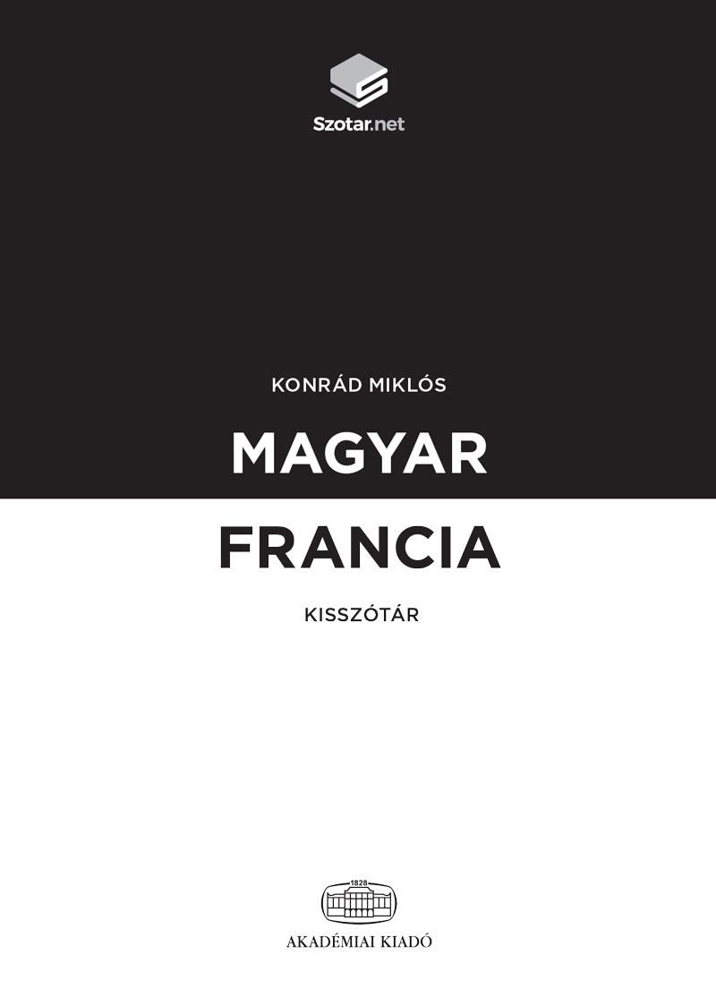 Magyar-francia kisszótár + online szótárcsomag