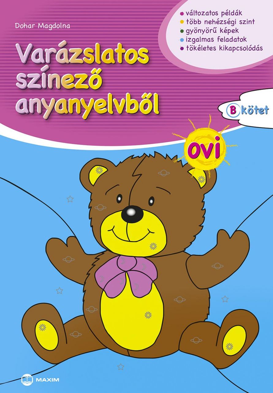 Varázslatos színező anyanyelvből - ovi, "b" kötet