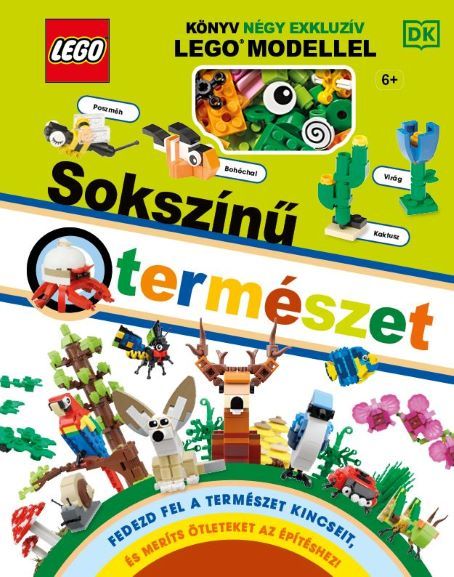 Lego - sokszínű természet - könyv négy exkluzív lego modellel