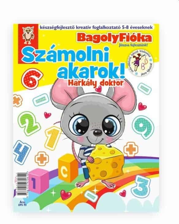 Bagolyfióka  számolni akarok! harkály doktor kreatív foglalkoztató füzet