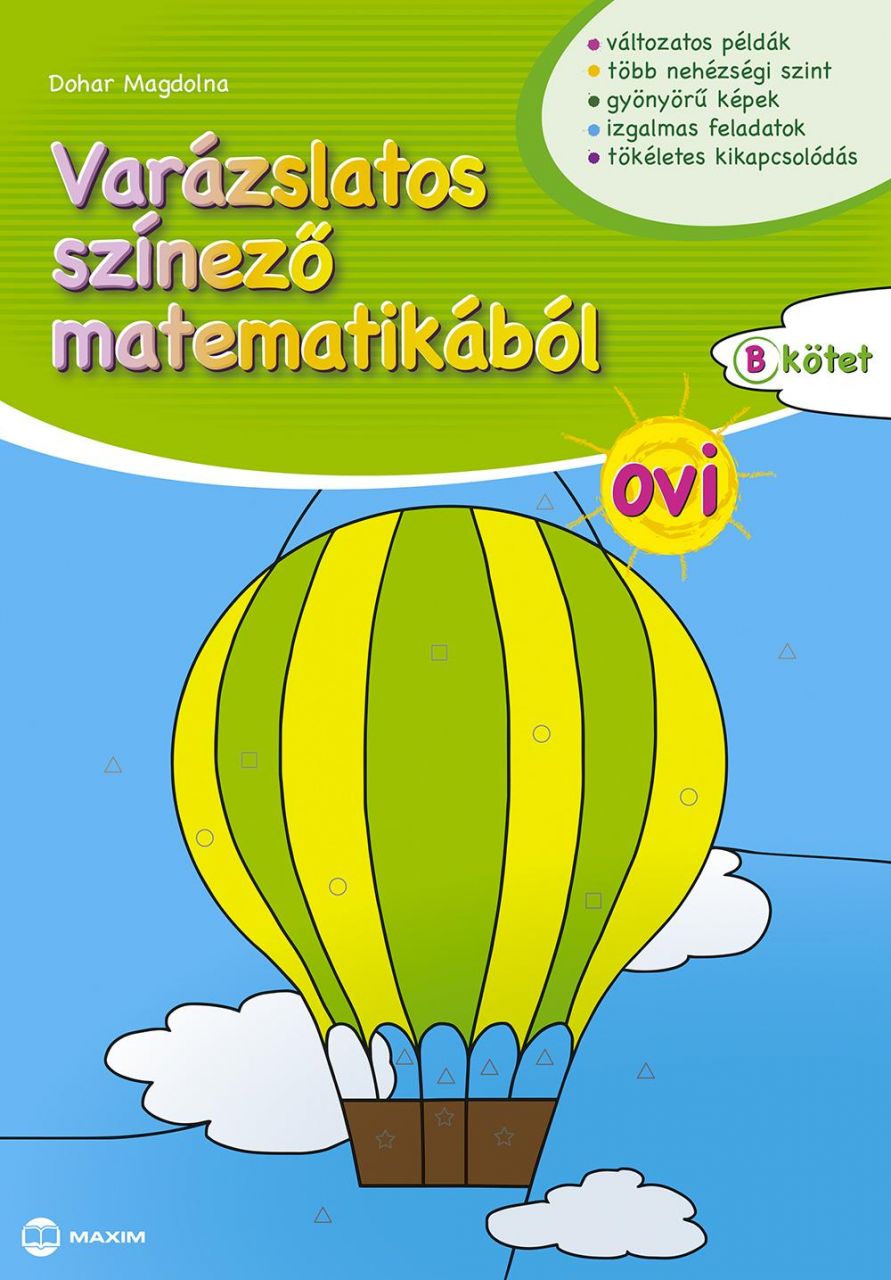 Varázslatos színező matematikából ovi "b" kötet