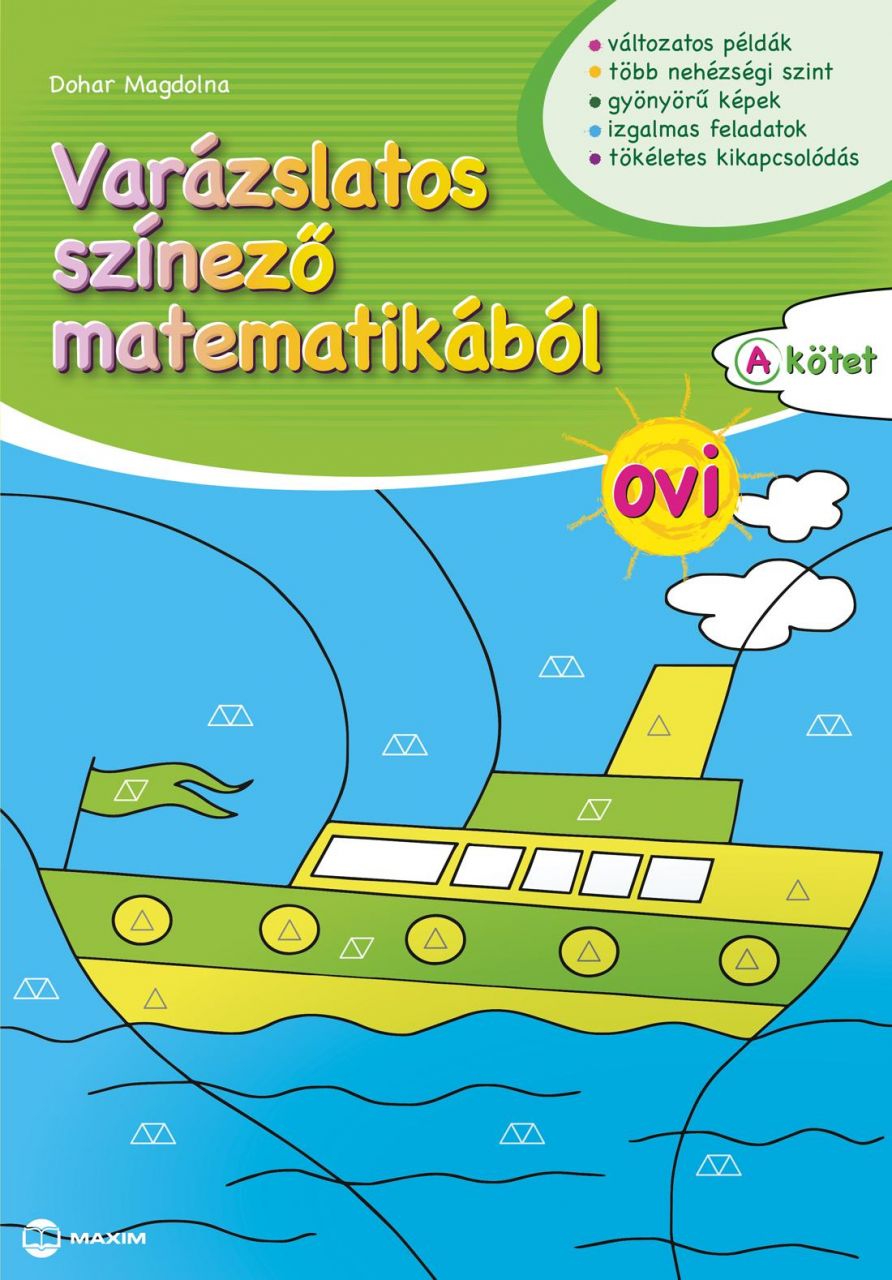 Varázslatos színező matematikából ovi "a" kötet