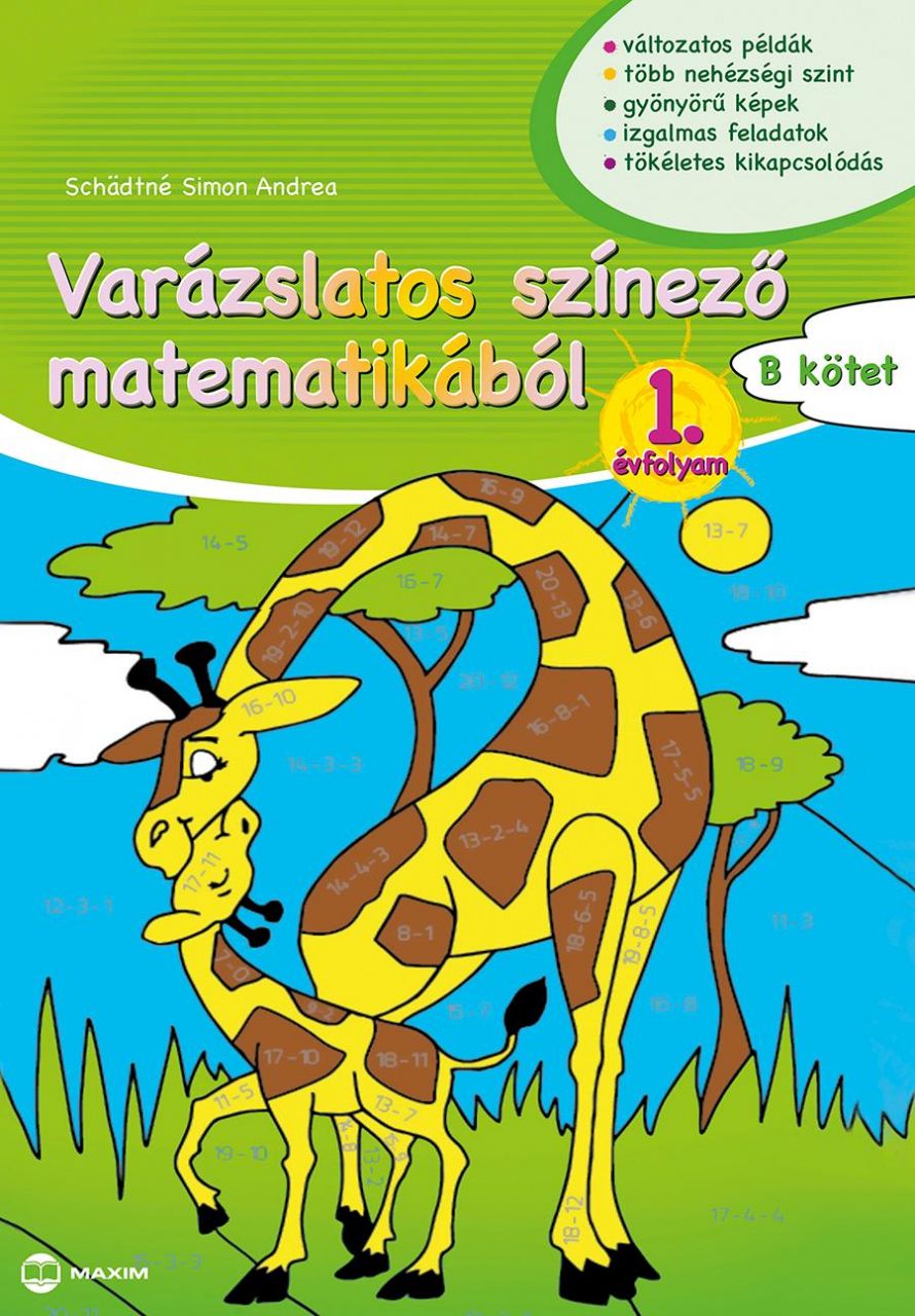 Varázslatos színező matematikából 1. évfolyam - b kötet