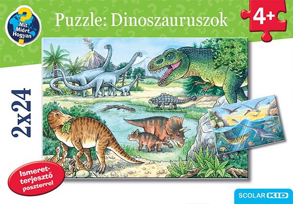 Puzzle: dinoszauruszok (2x24 4+) Puzzle: dinoszauruszok (2x24 4+)
