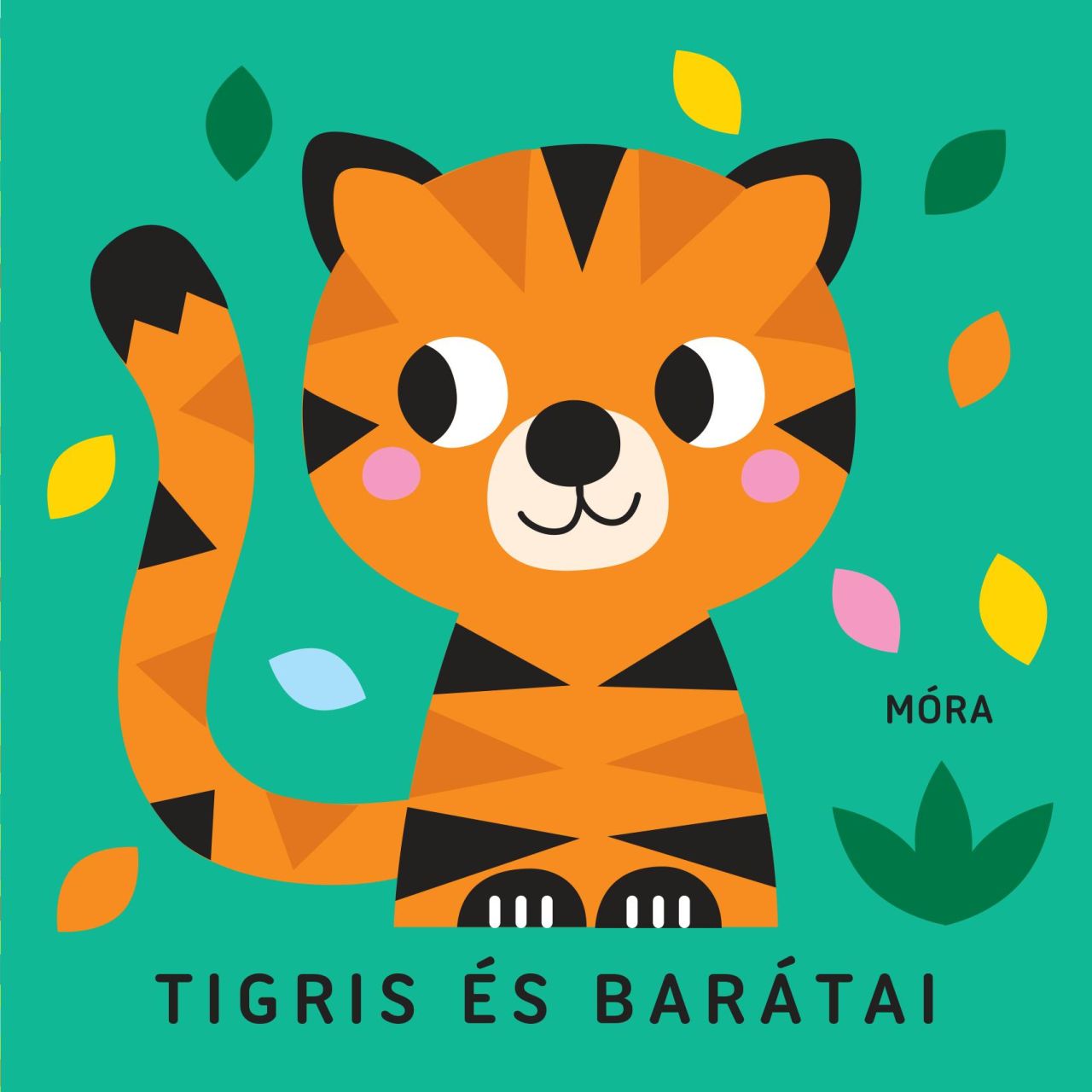 Tigris és barátai - zörgő textilkönyv rágókával Tigris és barátai - zörgő textilkönyv rágókával