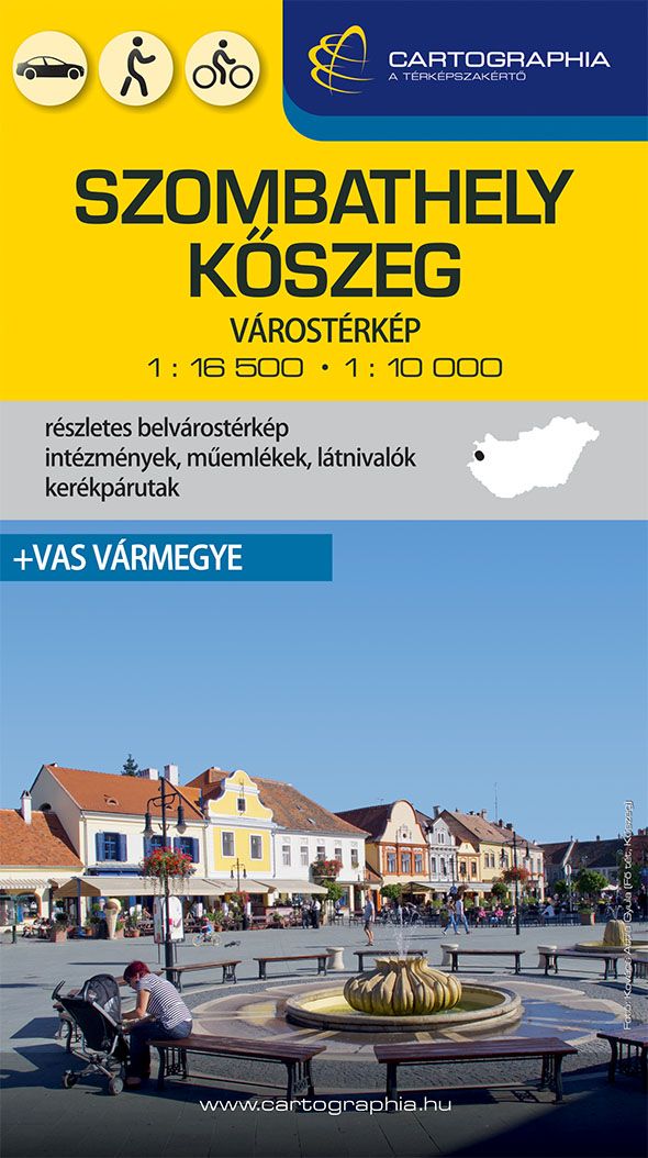 Szombathely, kőszeg várostérkép