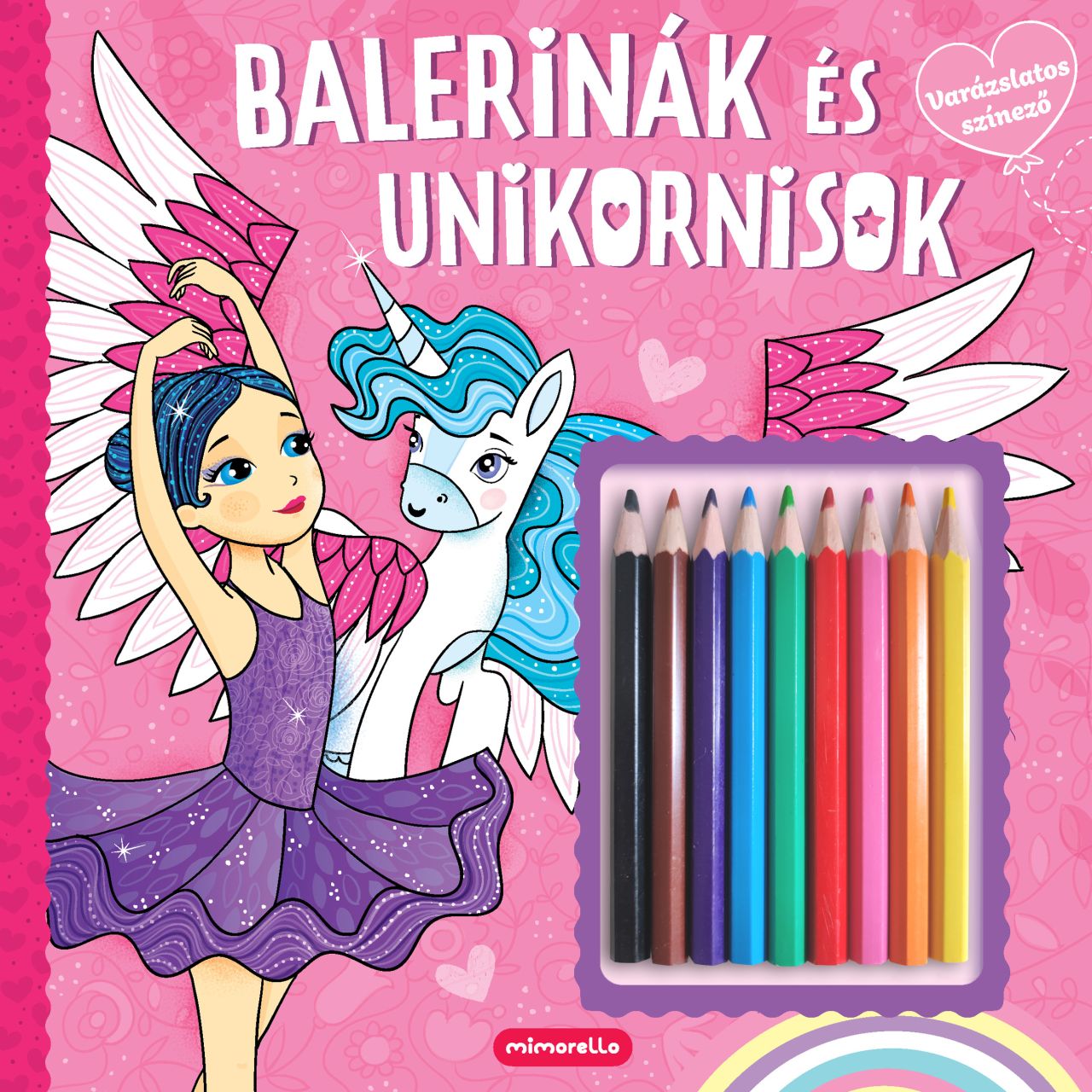 Balerinák és unikornisok - varázslatos színező Balerinák és unikornisok - varázslatos színező