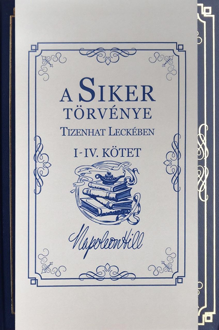 A siker törvénye tizenhat leckében i.-iv. kötet A siker törvénye tizenhat leckében i.-iv. kötet