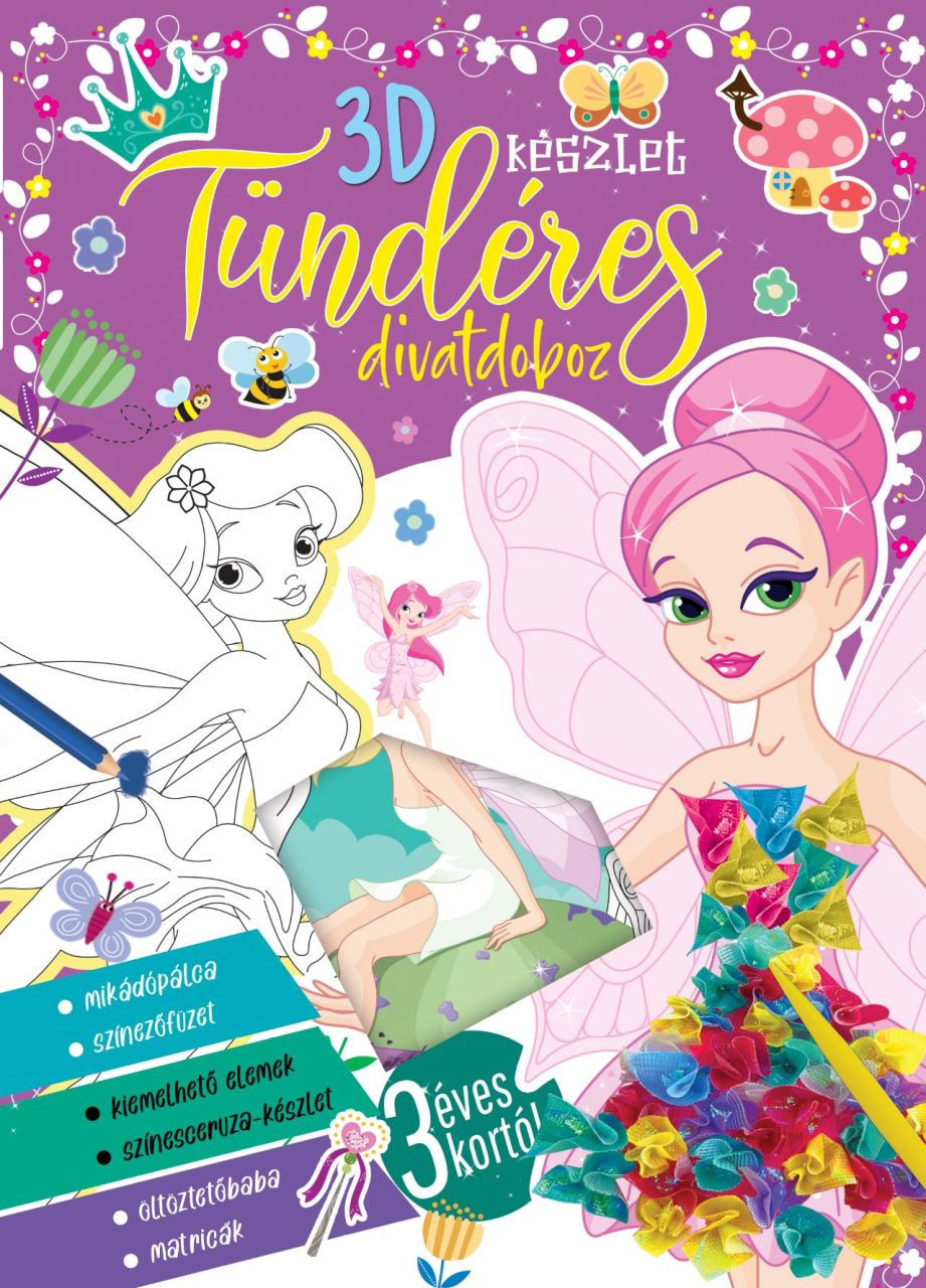 Tündéres divatdoboz - 3d készlet Tündéres divatdoboz - 3d készlet