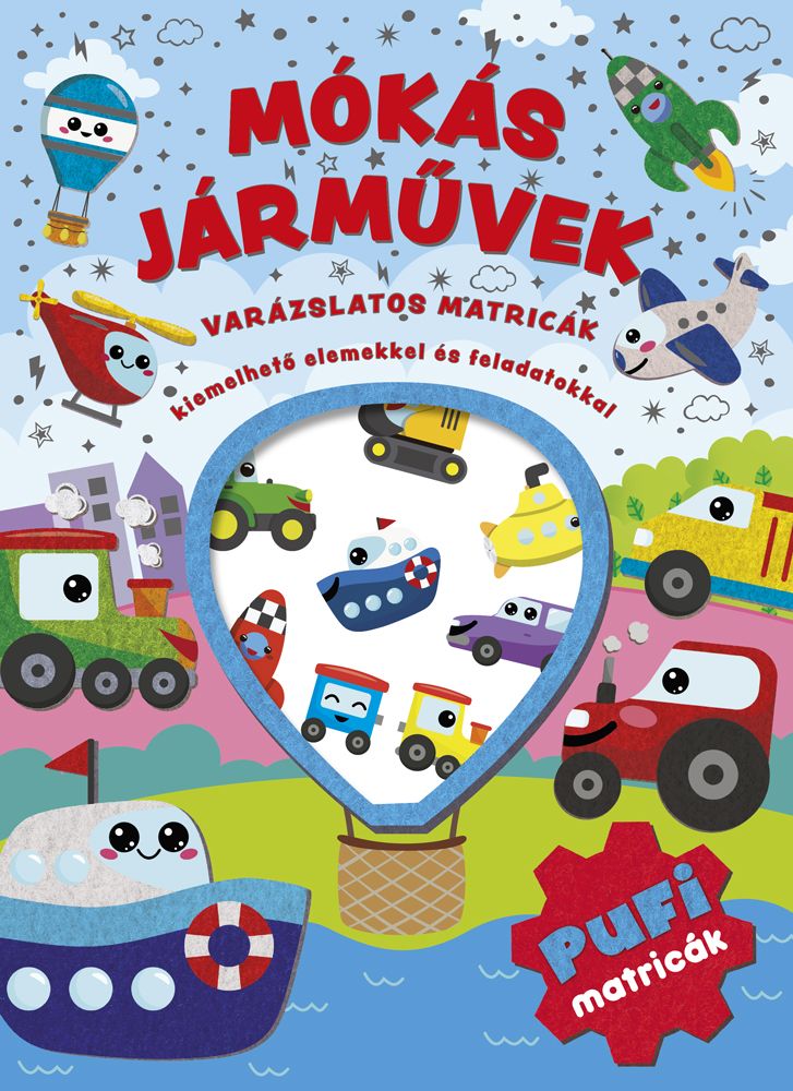 Mókás járművek - varázslatos matricák -