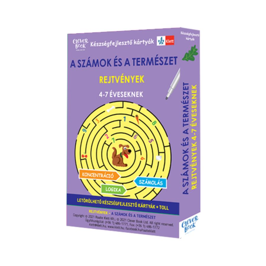 A számok és a természet - rejtvények 4-7 éveseknek (készségfejlesztő kártyák) A számok és a természet - rejtvények 4-7 éveseknek (készségfejlesztő kártyák)