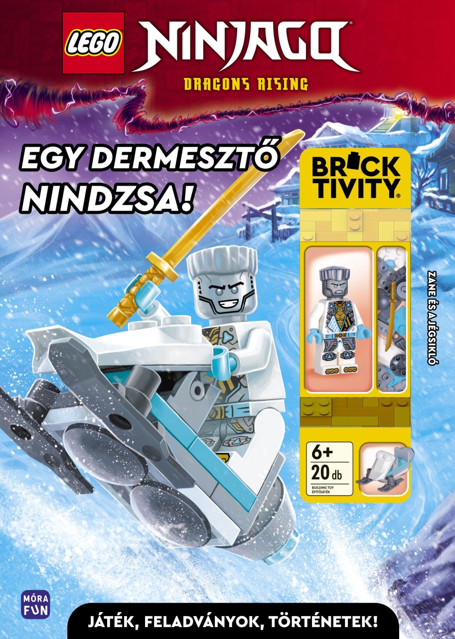 Lego ninjago - egy dermesztő nindzsa - zane és a jégsikló minifigurával