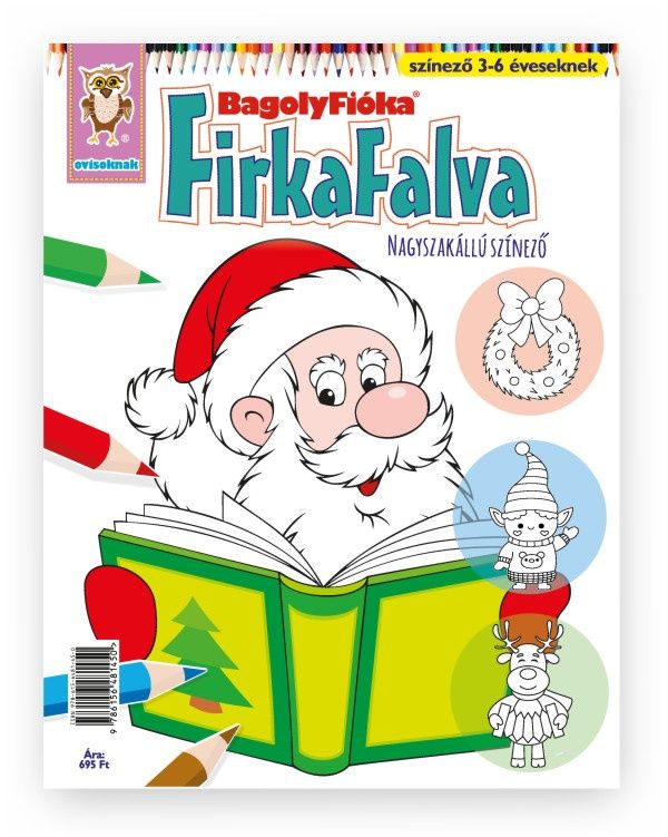 Bagolyfióka - firkafalva nagyszakállú színező óvodásoknak Bagolyfióka - firkafalva nagyszakállú színező óvodásoknak