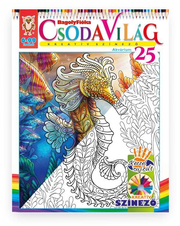 Csodavilág kreatív színező 25. - akvárium Csodavilág kreatív színező 25. - akvárium