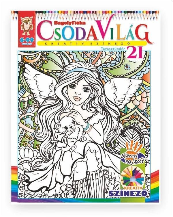 Csodavilág kreatív színező 21. - tavasztündér Csodavilág kreatív színező 21. - tavasztündér