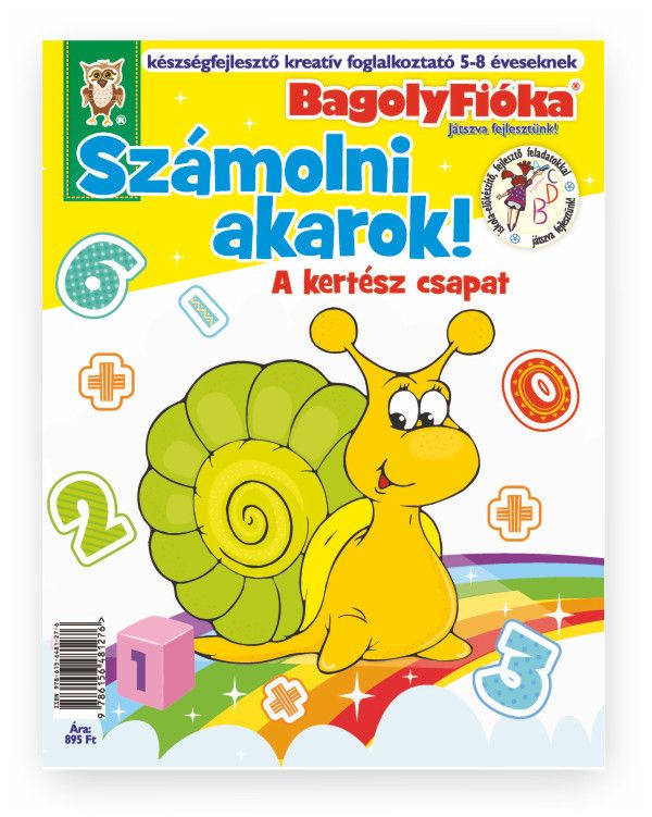Bagolyfióka - számolni akarok! a kertész csapat kreatív foglalkoztató füzet Bagolyfióka - számolni akarok! a kertész csapat kreatív foglalkoztató füzet