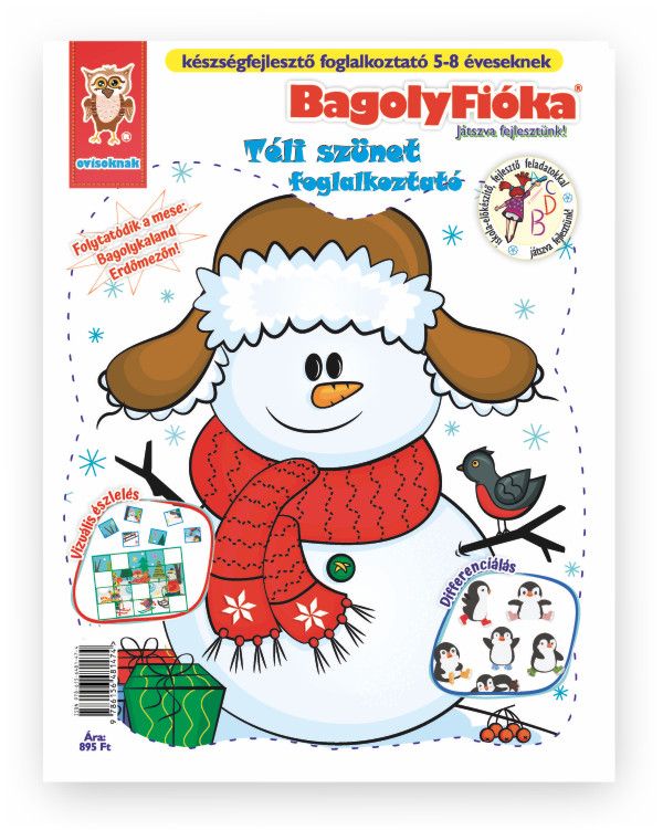 Bagolyfióka kreatív foglalkoztató füzet - téli szünet Bagolyfióka kreatív foglalkoztató füzet - téli szünet