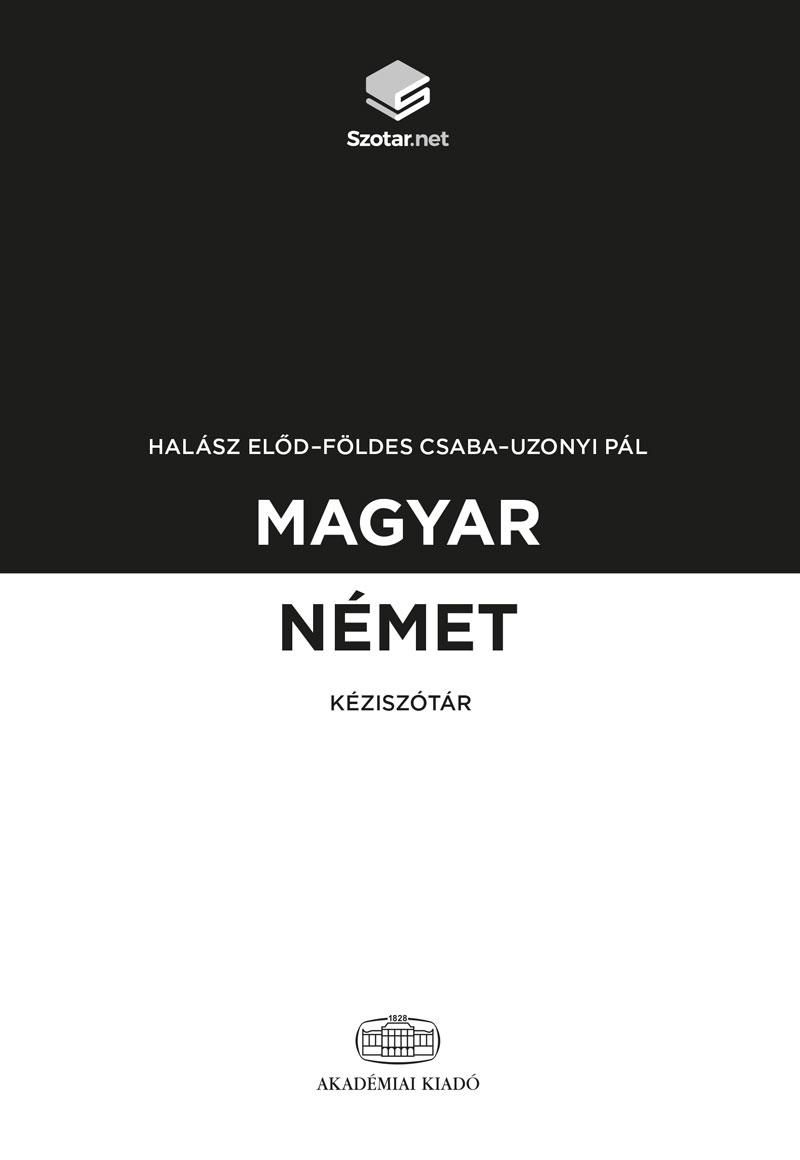 Magyar-német kéziszótár + online szótárcsomag Magyar-német kéziszótár + online szótárcsomag