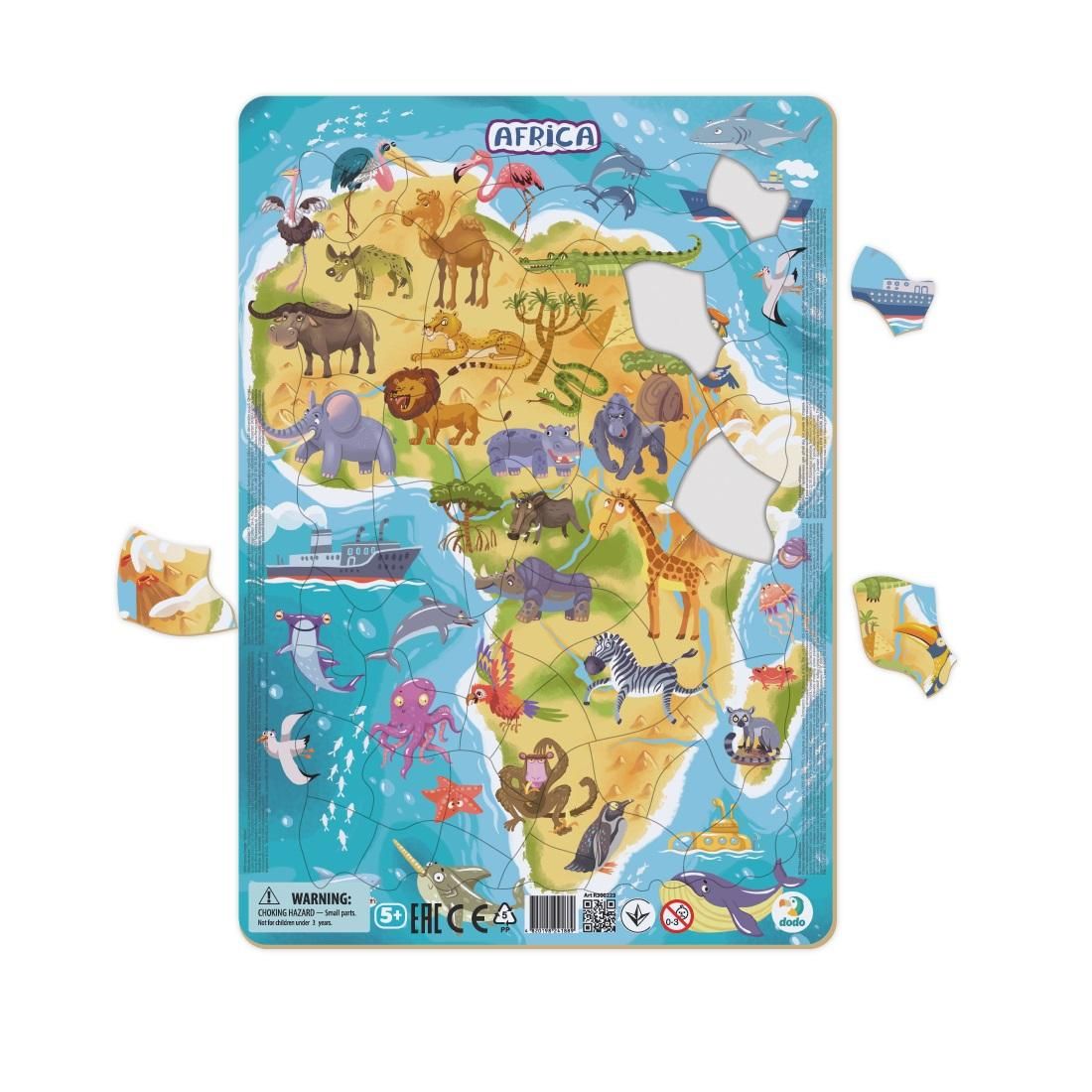 Dodo keretes puzzle afrika 53 db 5+ Dodo keretes puzzle afrika 53 db 5+