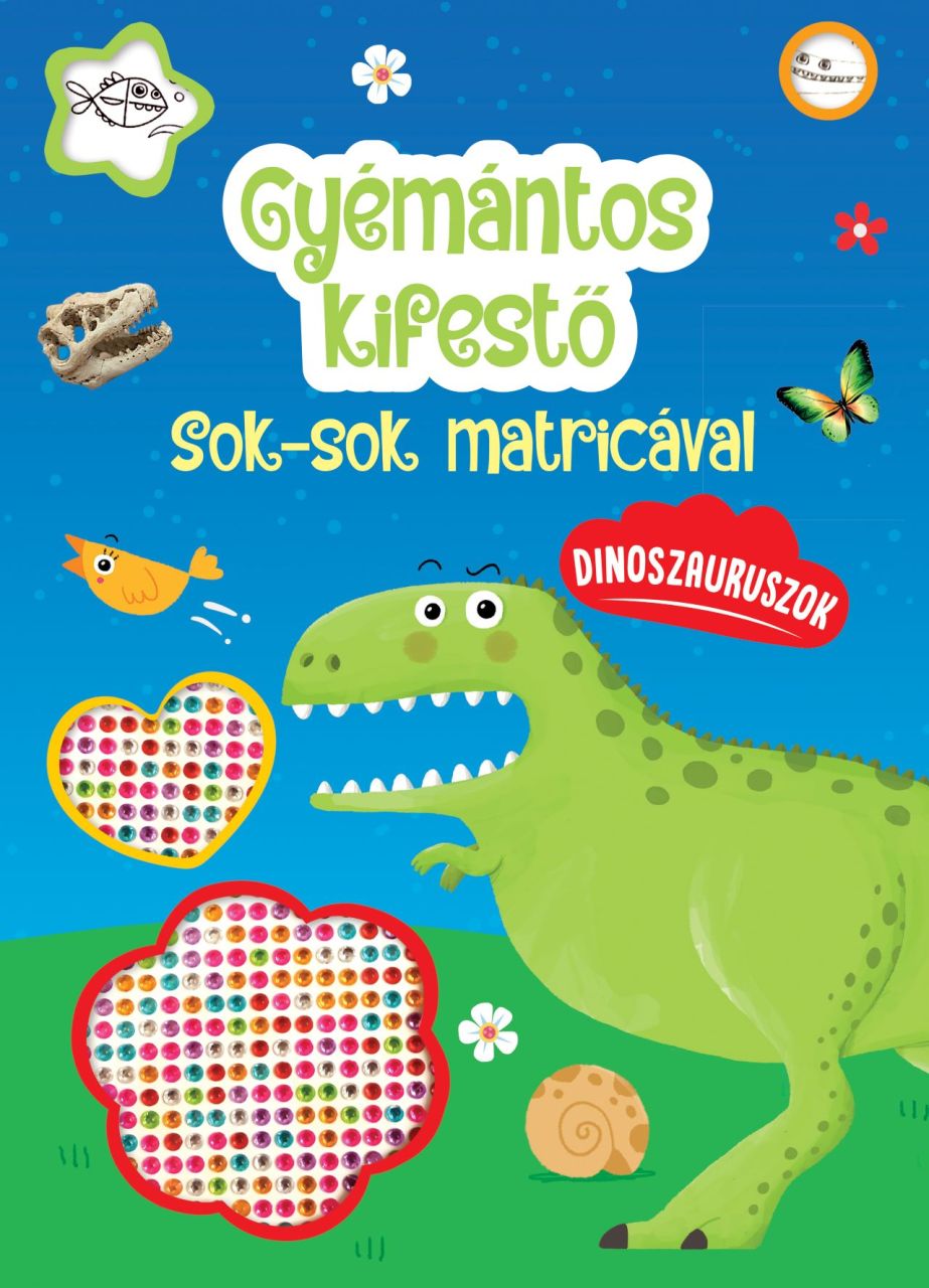 Gyémántos kifestő - dinoszauruszok - sok-sok matricával